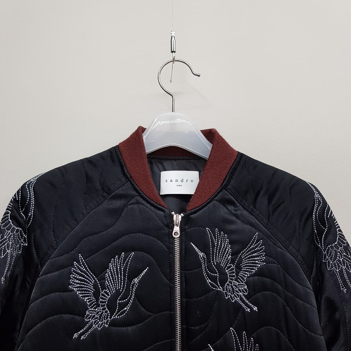 산드로 SANDRO  보겔 자수 퀄팅 봄버 자켓 1사이즈 상품이미지3