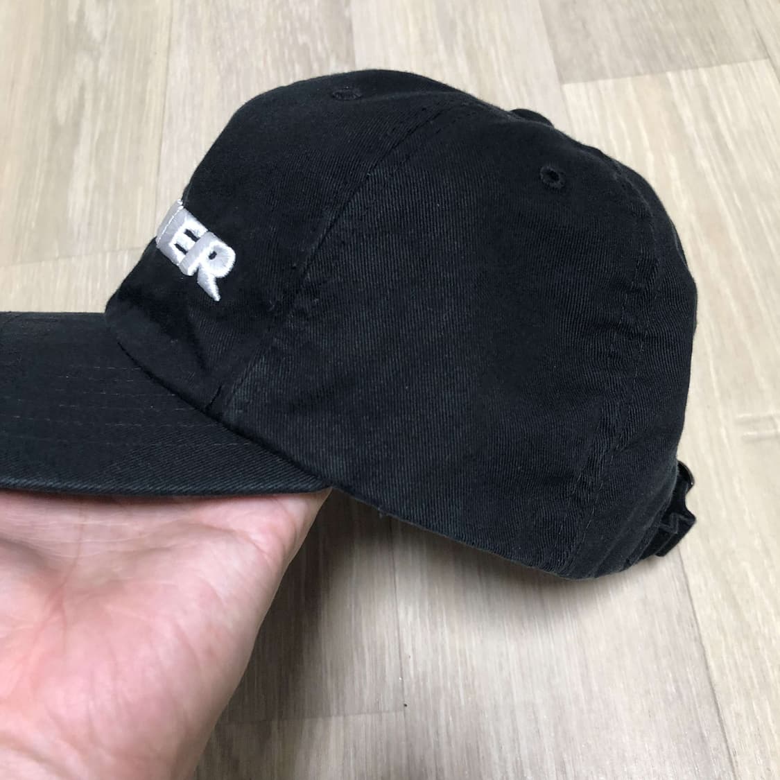 (ONE SIZE) 험머 HUMMER OG 로고 솔리드 볼캡 블랙 모자 상품이미지2