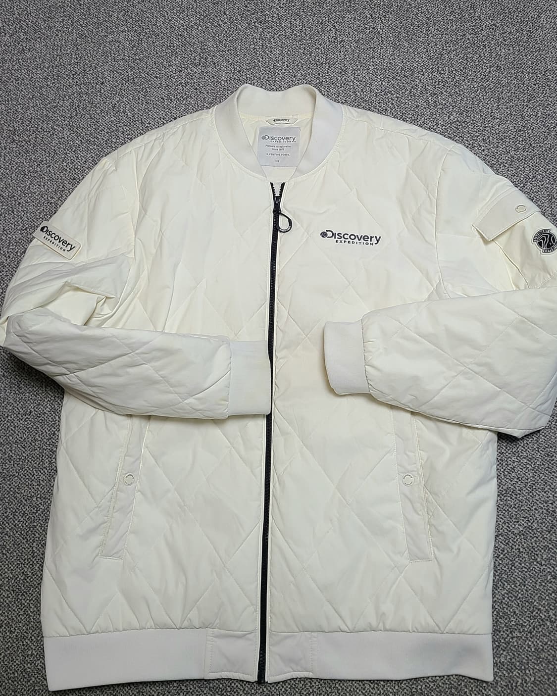 디스커버리 남성 하이랜드 블루종 항공점퍼 105 크림색상 상품이미지1