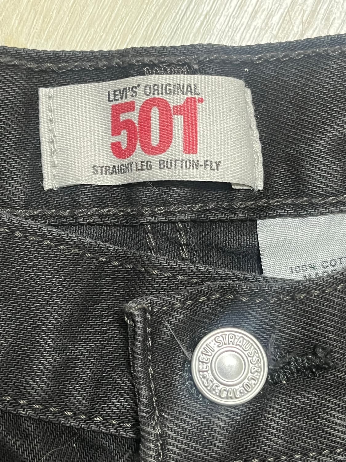 리바이스 501 블랙 W30 L32 상품이미지4