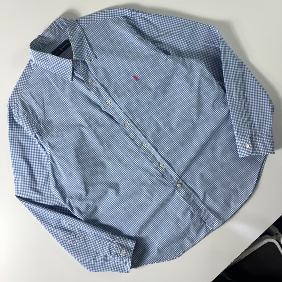 Polo  폴로 랄프로렌 자수 코튼 깅엄 체크셔츠  상품이미지2