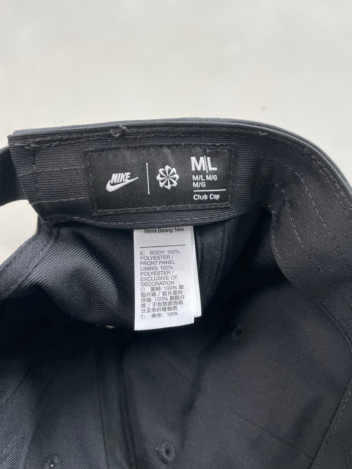 나이키 블랙 볼캡 모자 M|L 상품이미지3