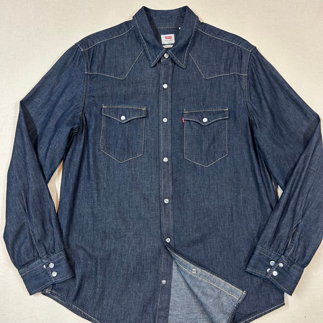 L) 리바이스 스탠다드 투포켓 웨스턴 데님 셔츠 상품이미지2
