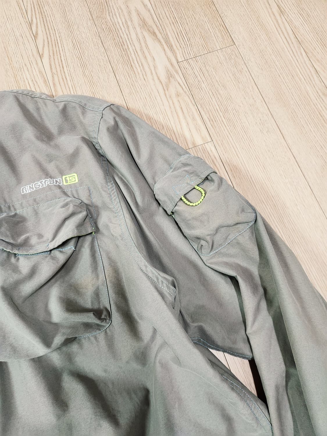 AINGSPUN 카키 그레이 사파리 재킷 상품이미지4