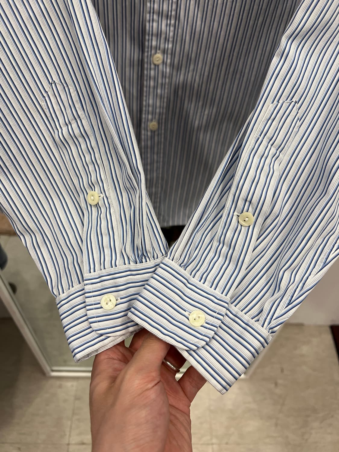 Polo ralph lauren 폴로 랄프로렌 RL 자수 스트라이프 셔츠 상품이미지4