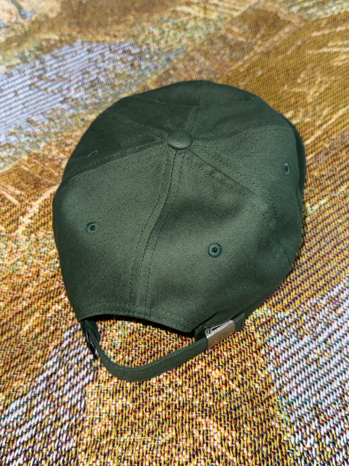 스투시 미드 뎁스 스투 아치 스트랩백 캡 포레스트판매 상품이미지3