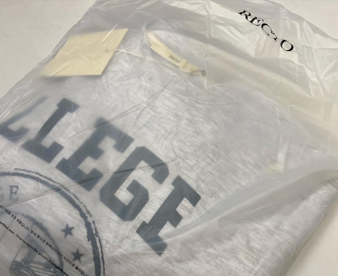 RECTO(렉토)LLEGE 로고 멜란지 그레이 스웻 상품이미지6