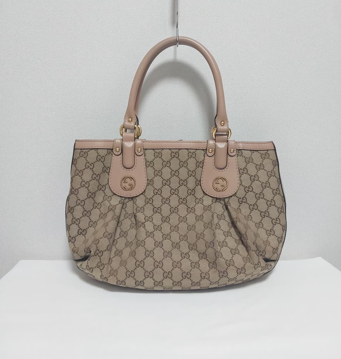 구찌 GG 캔버스 스칼렛 핑크 토트백 (정품) 상품이미지7