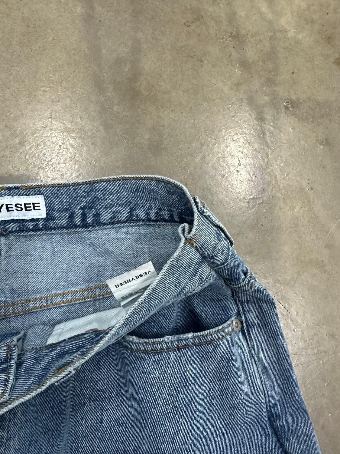 예스아이씨 롬버스 워시드 데님팬츠 상품이미지7