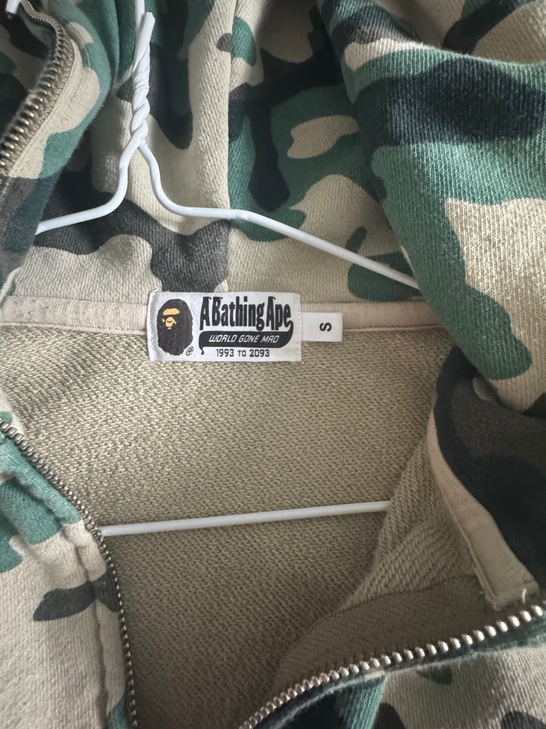 베이프 카모 후드집업 상품이미지4