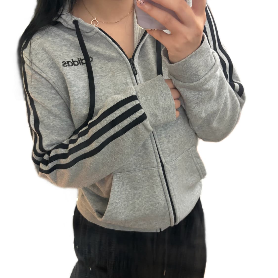 🩶대장급 아디다스 스펠아웃 그레이 후드집업🩶 상품이미지1