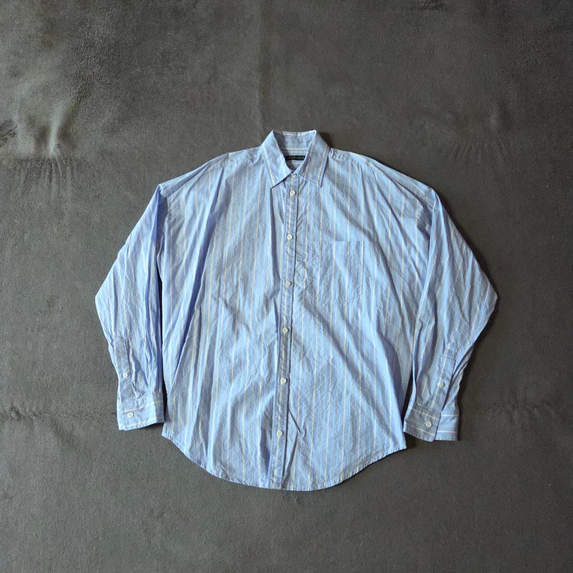 발렌시아가 스트라이프 백로고 오버 셔츠 S 상품이미지4