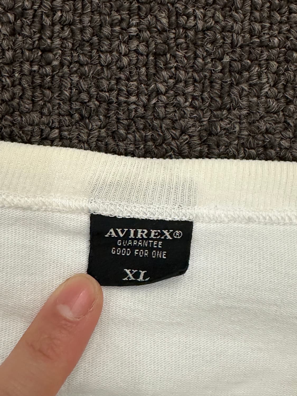 XL)AVIREX 빈티지 후면 자수 그래픽 반팔 상품이미지6