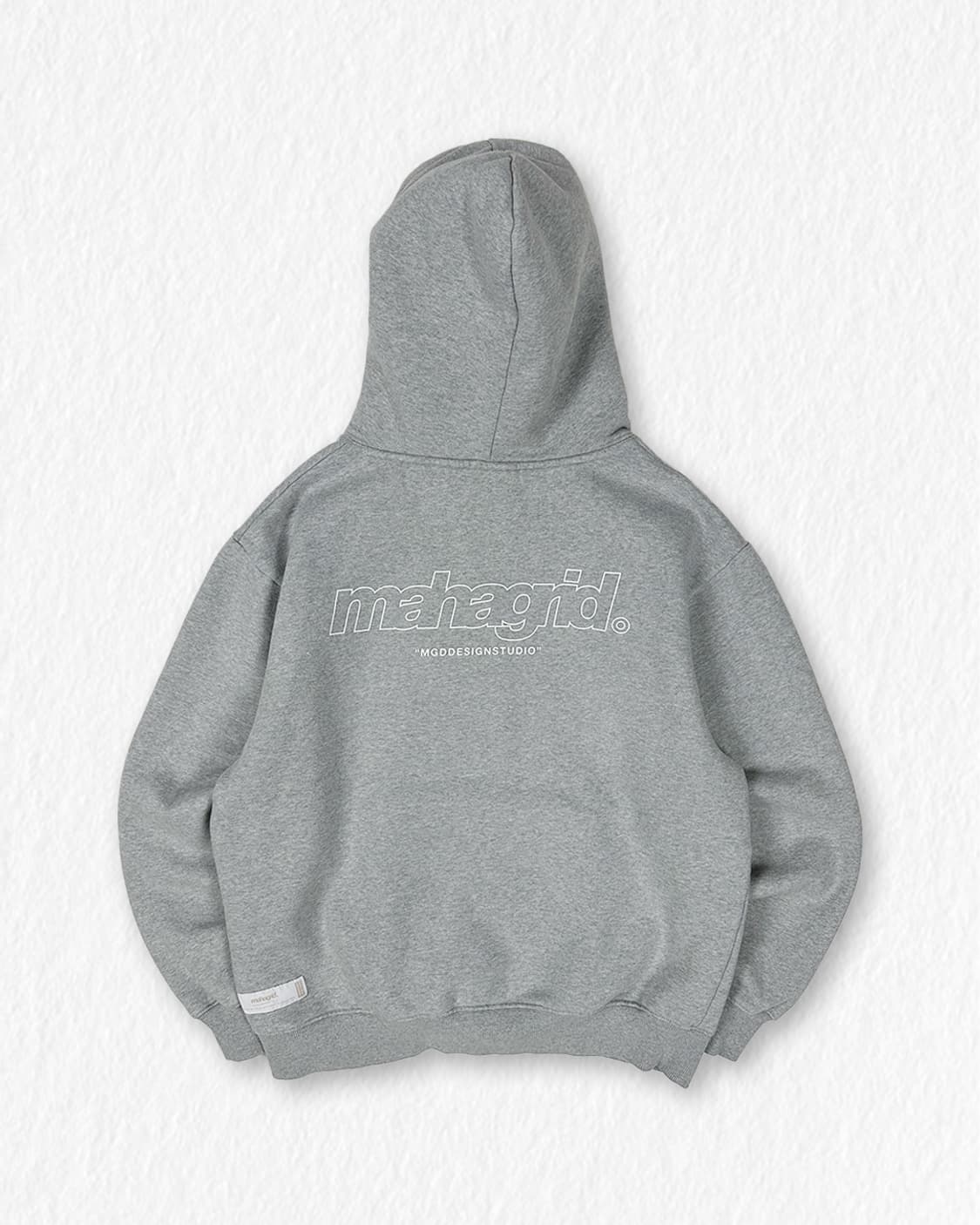 마하그리드 기모 후드티 그레이 상품이미지2