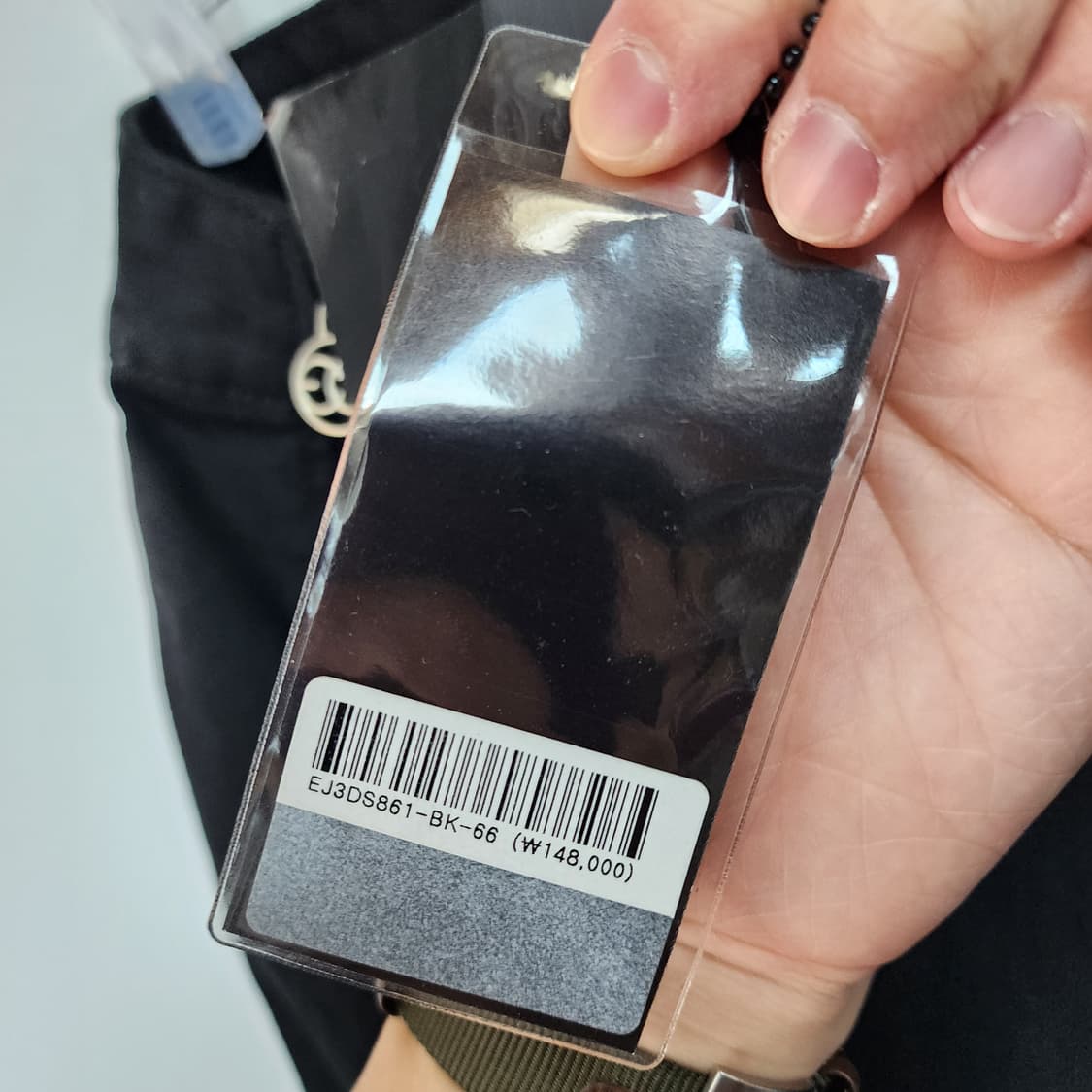 에고이스트 블랙 언발 미니 스커트 상품이미지4