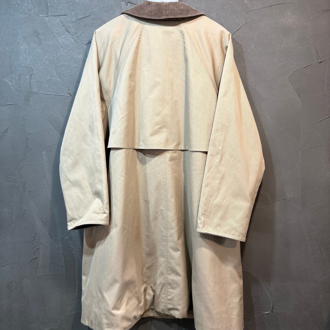 [12] BURBERRY 버버리 코듀로이 카라 베이지 트렌치 코트 상품이미지4