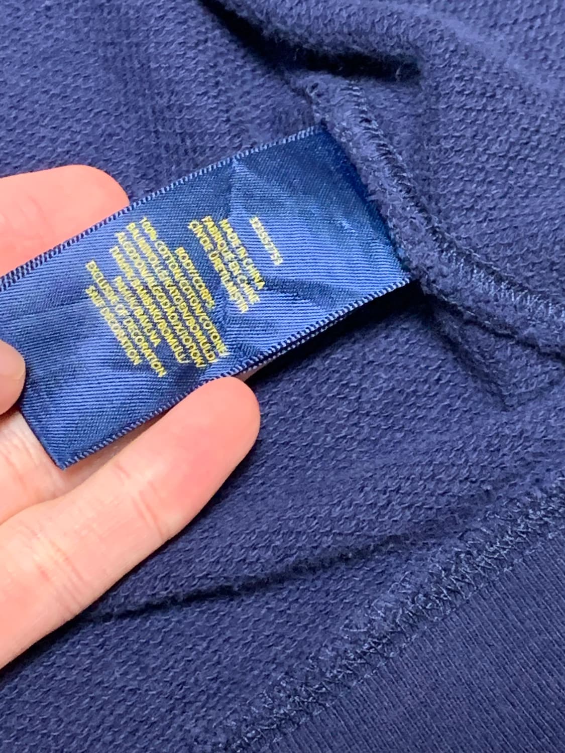 폴로 빅포니 성조기 후드집업 네이비 상품이미지4