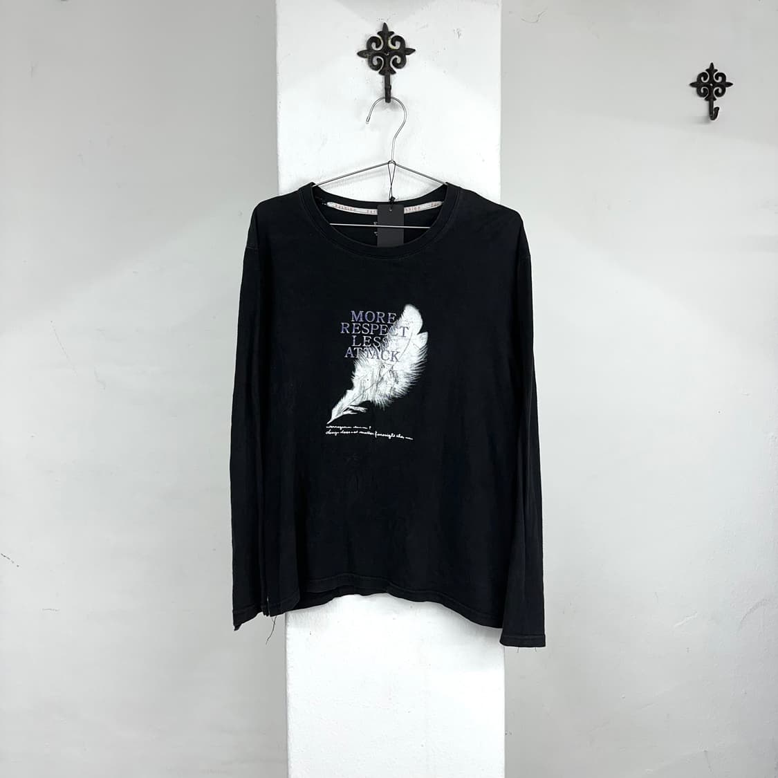 feather printing long sleeves 상품이미지3