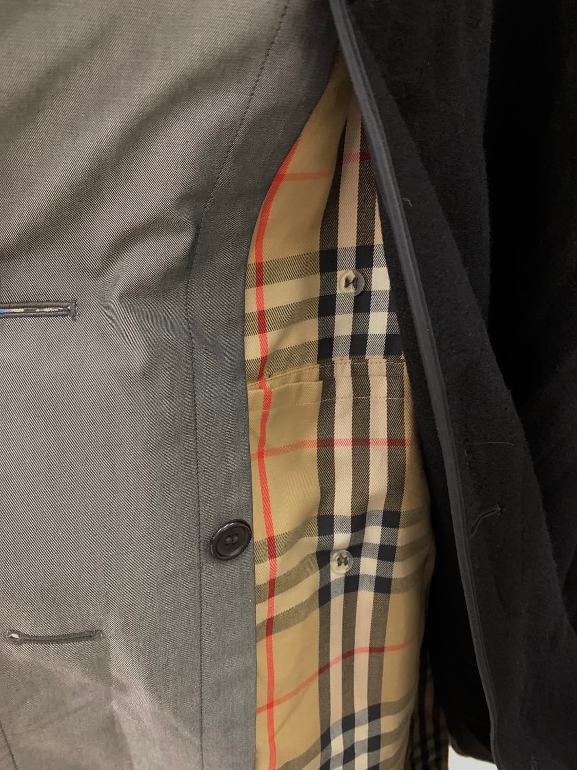 Burberry 버버리 카라 커버 딥 그레이 트렌치코트 상품이미지6