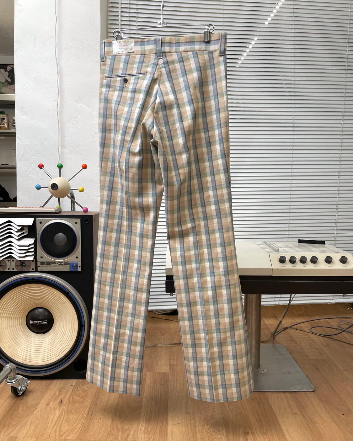 [30] 70s SCOVILL Zip 체크 플레어 팬츠 상품이미지6