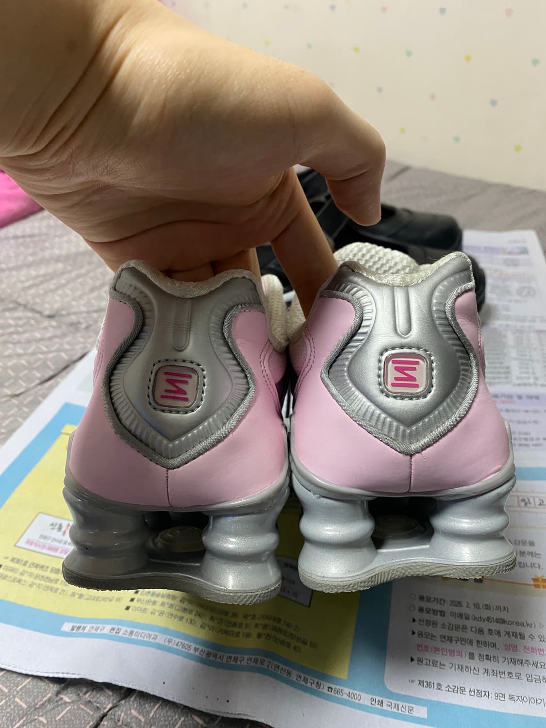 나이키 샥스 TL 메탈릭 플래티넘 핑크 폼 235 상품이미지5