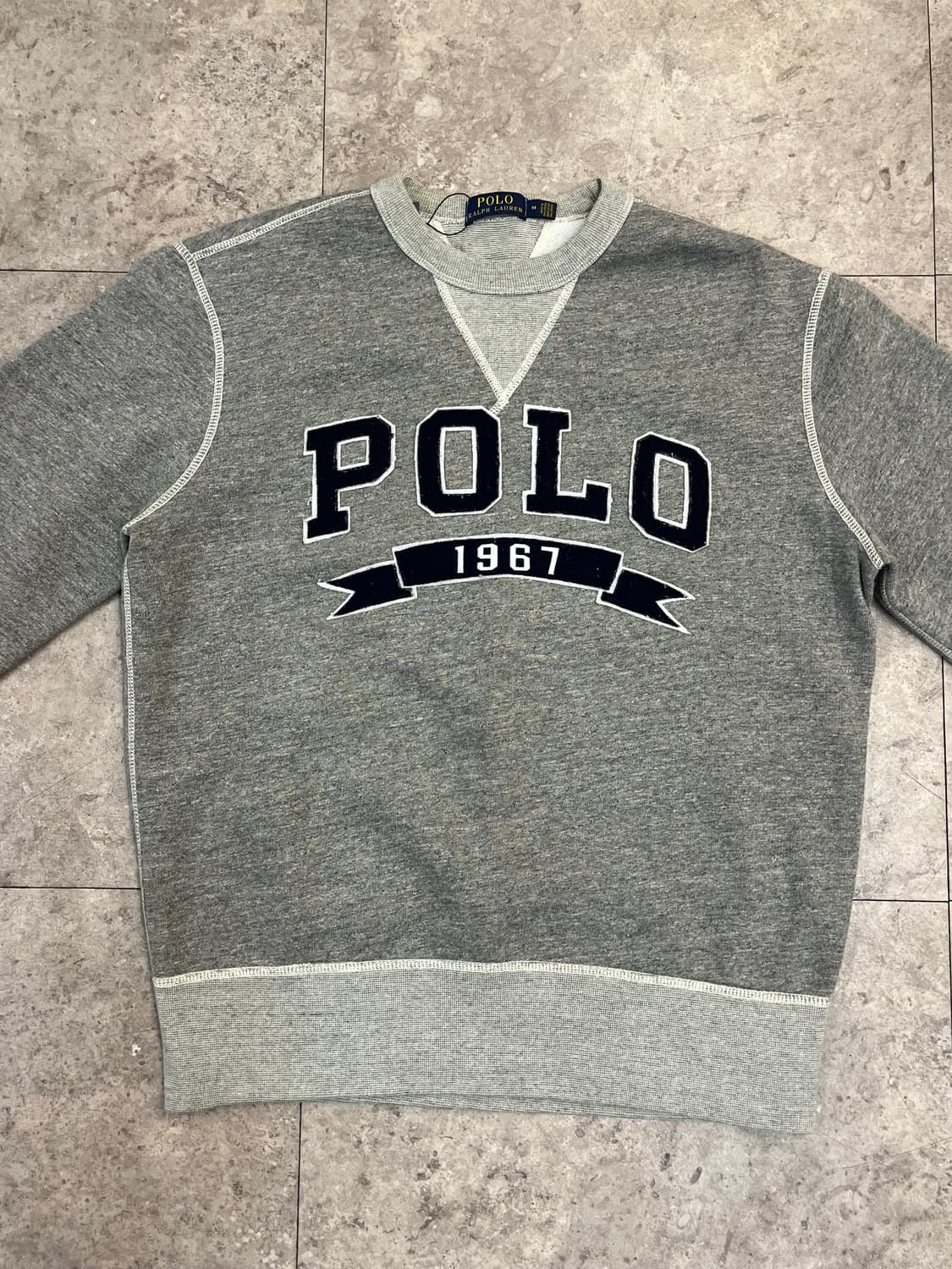 폴로 랄프로렌 빅로고 기모 맨투맨 그레이 M #csz3766 상품이미지4