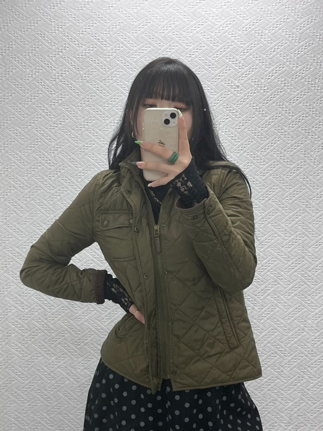 폴로 랄프로렌 빈티지 슬림핏 말차카키 퀄팅 자켓 S C09097 상품이미지1