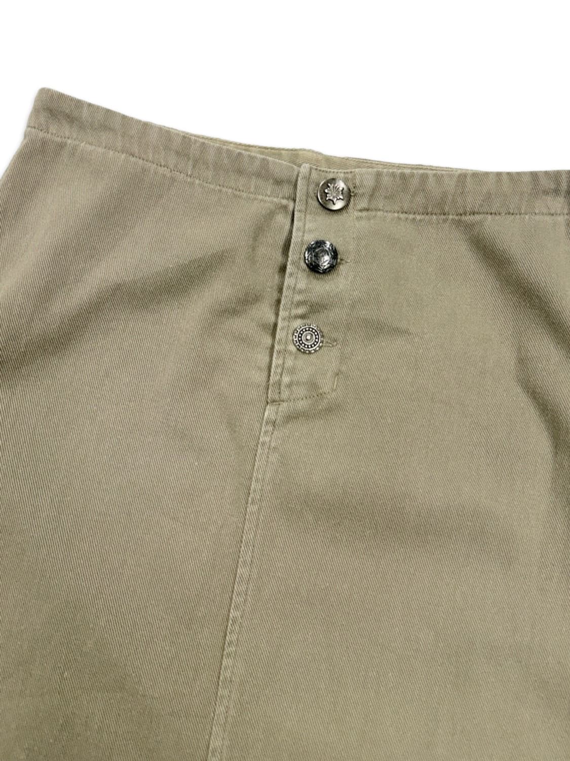 빈티지 MAURO GRIFONI 카키 코튼 스커트 상품이미지2