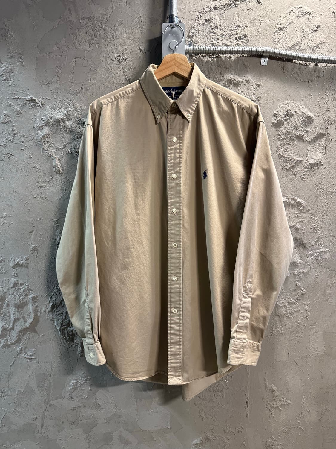 M 폴로 랄프로렌 POLO 블레이크 버튼다운 셔츠 베이지 상품이미지1