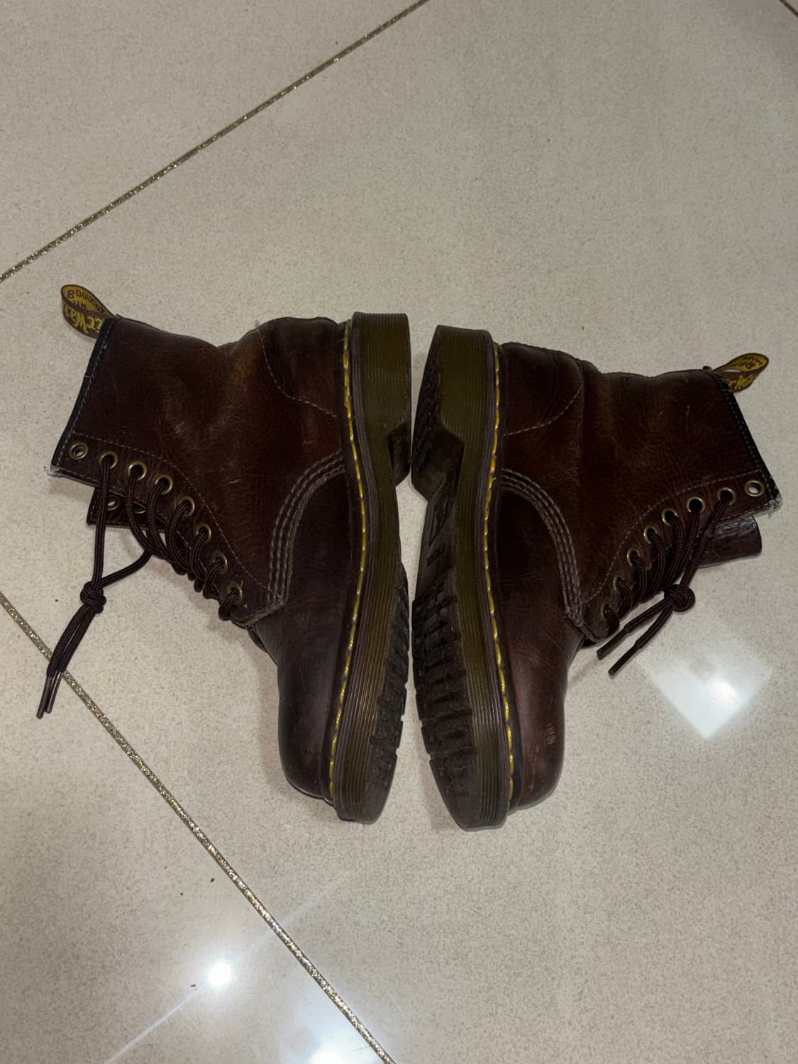 닥터마틴 1460 8홀 브라운 워커 부츠 230 상품이미지5