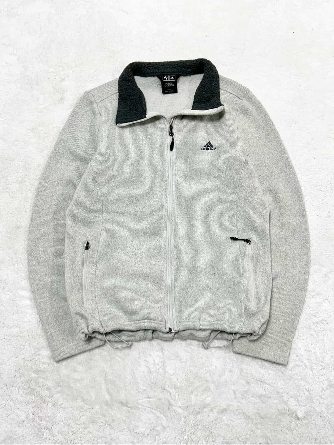 아디다스 자수로고 플리스 집업 상품이미지5