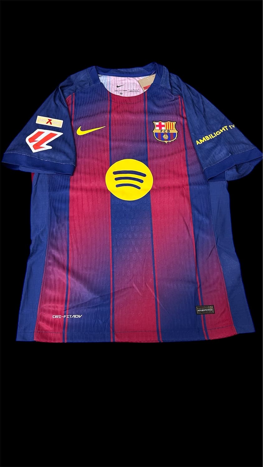 25-26 바르셀로나 홈 어센틱 데용 리그버전 유니폼  상품이미지1