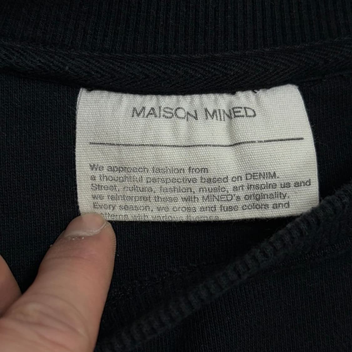 메종미네드 백 프린팅 맨투맨 v1740 상품이미지5