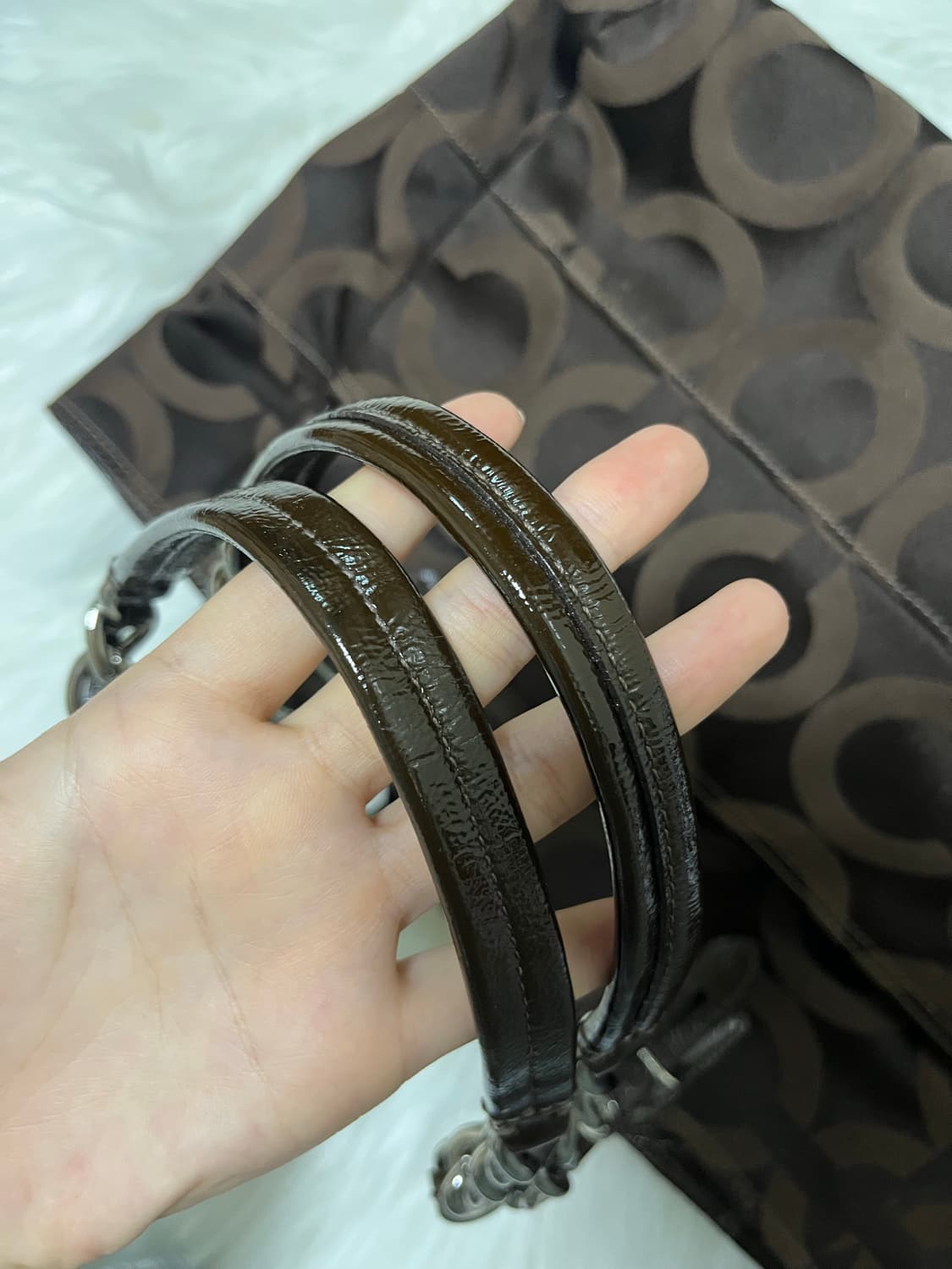 vintage coach shoulder bag brown 상품이미지8