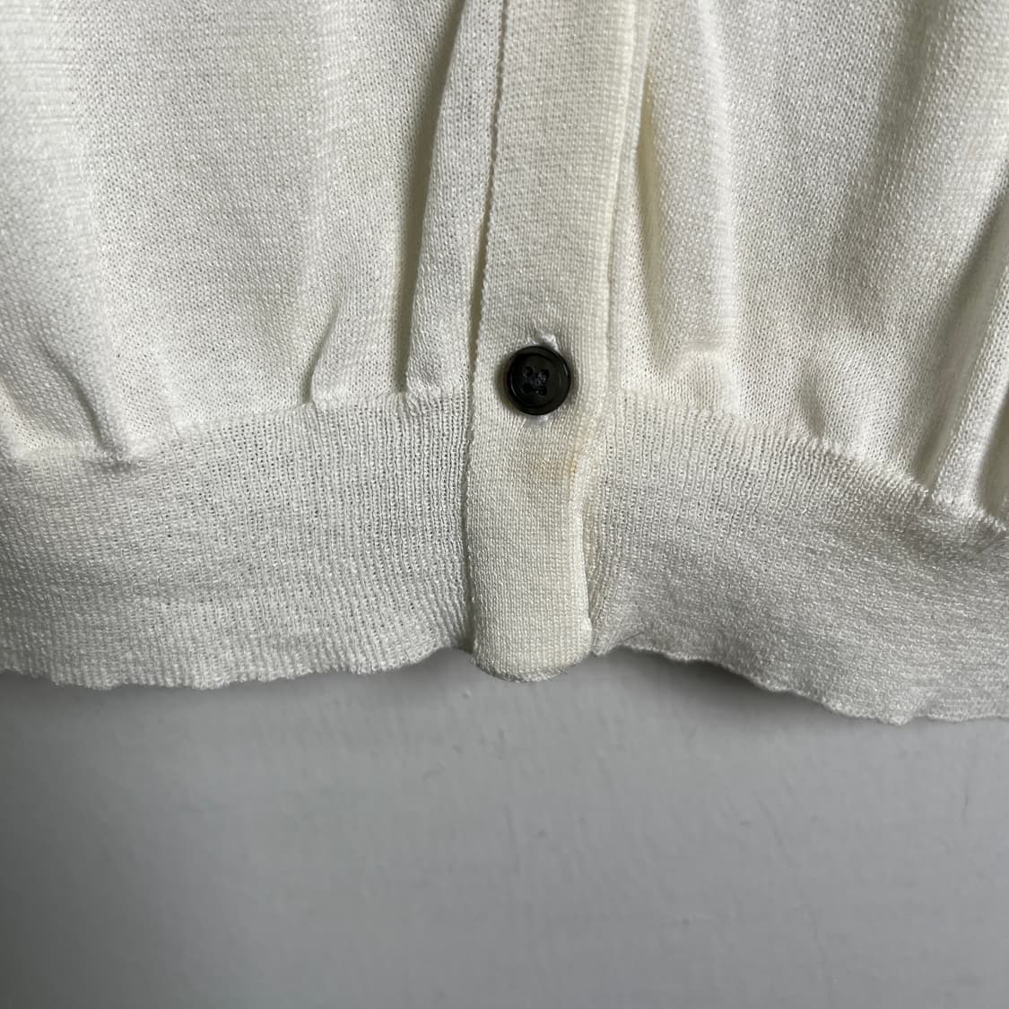 요지야마모토 Y's for living 화이트 코튼 가디건  상품이미지9