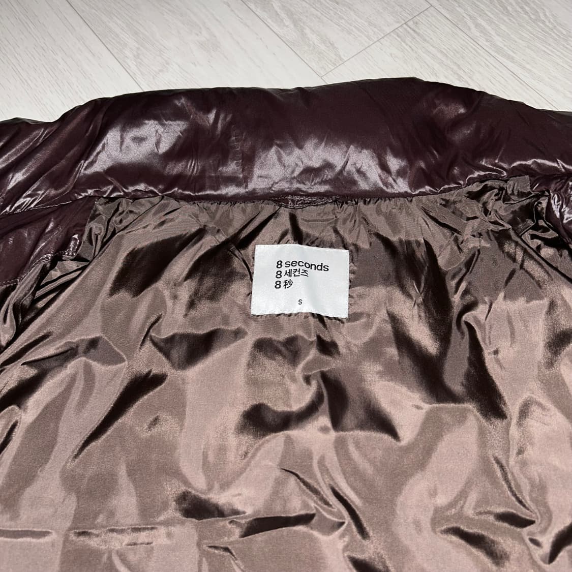 에잇세컨즈 밤색 패딩 상품이미지4