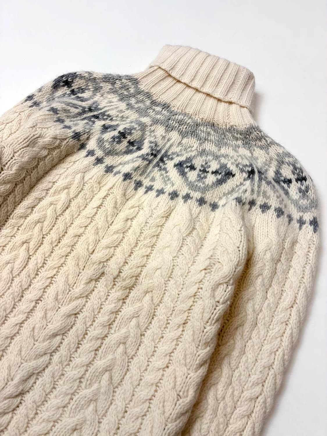 로렌 랄프로렌 핸드메이드 앙고라 래빗 청키 스웨터 PN5133 상품이미지2