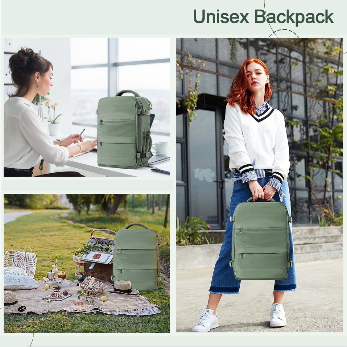 남녀 여행용 백팩 노트북 방수 학생 가방 상품이미지6