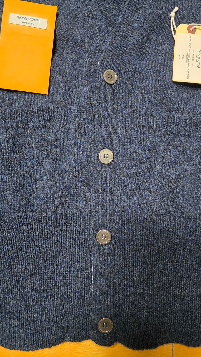 [미착용,3]톰브라운 셰틀랜드 가디건 네이비 상품이미지3