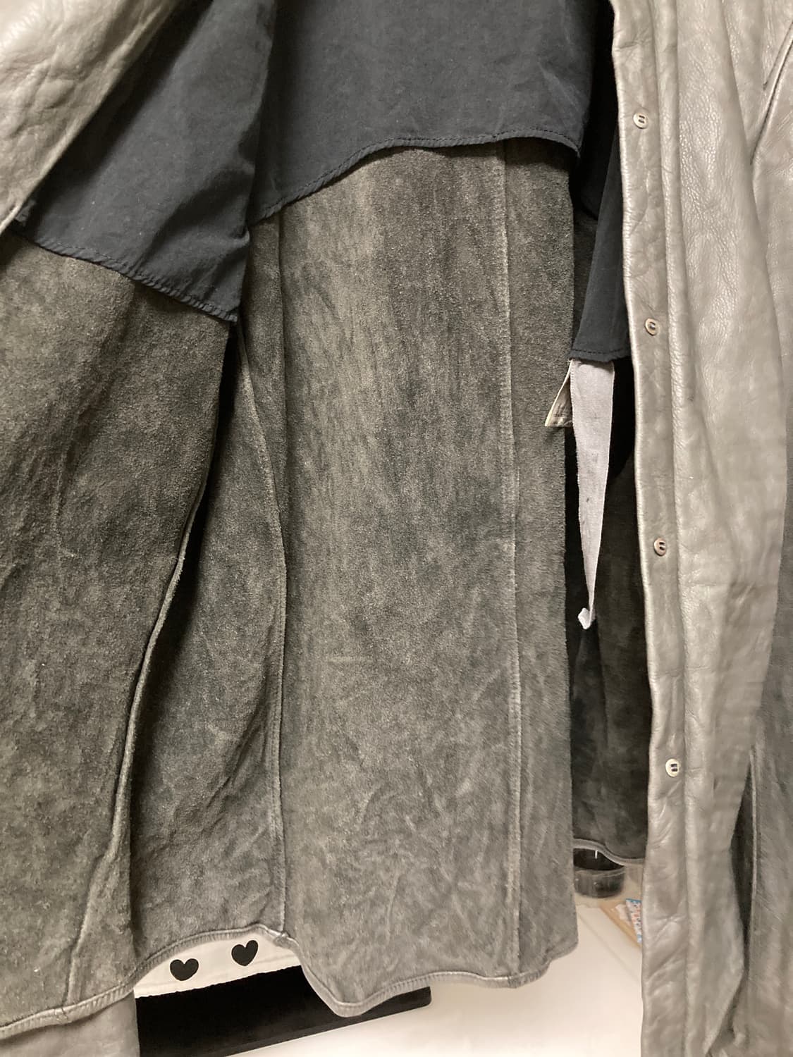 Carpe diem washable leather shirt 상품이미지4