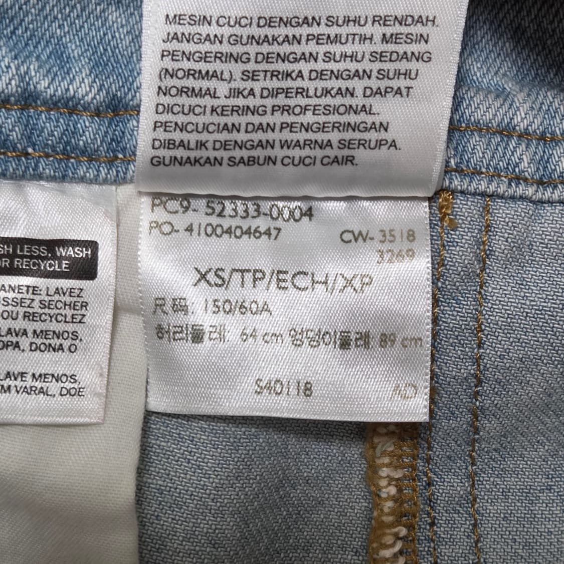 Levi's 리바이스 빈티지 하프 데님 점프 수트  상품이미지6