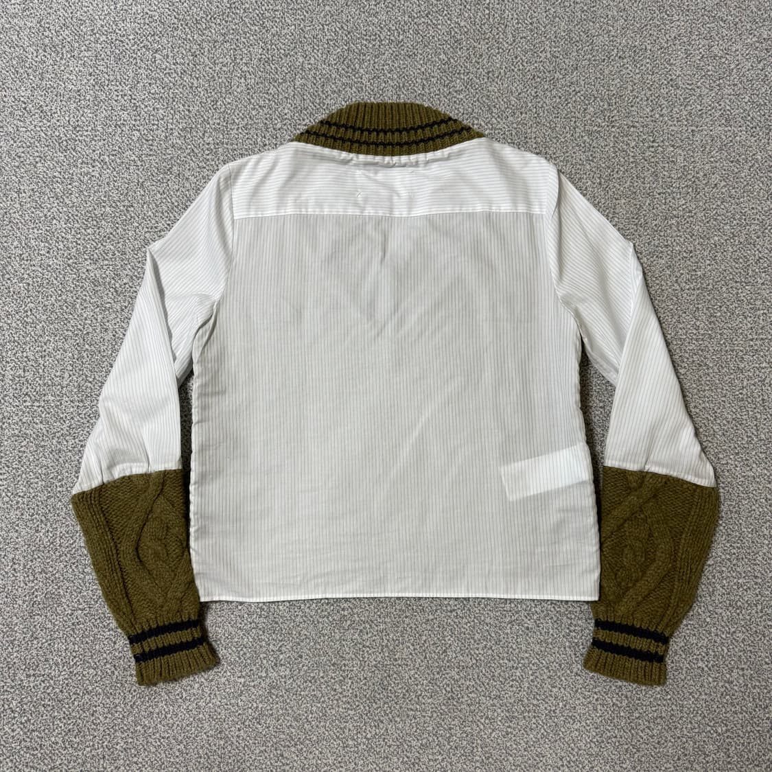 메종 마르지엘라 브이넥 셔츠 니트 여성용 상품이미지4