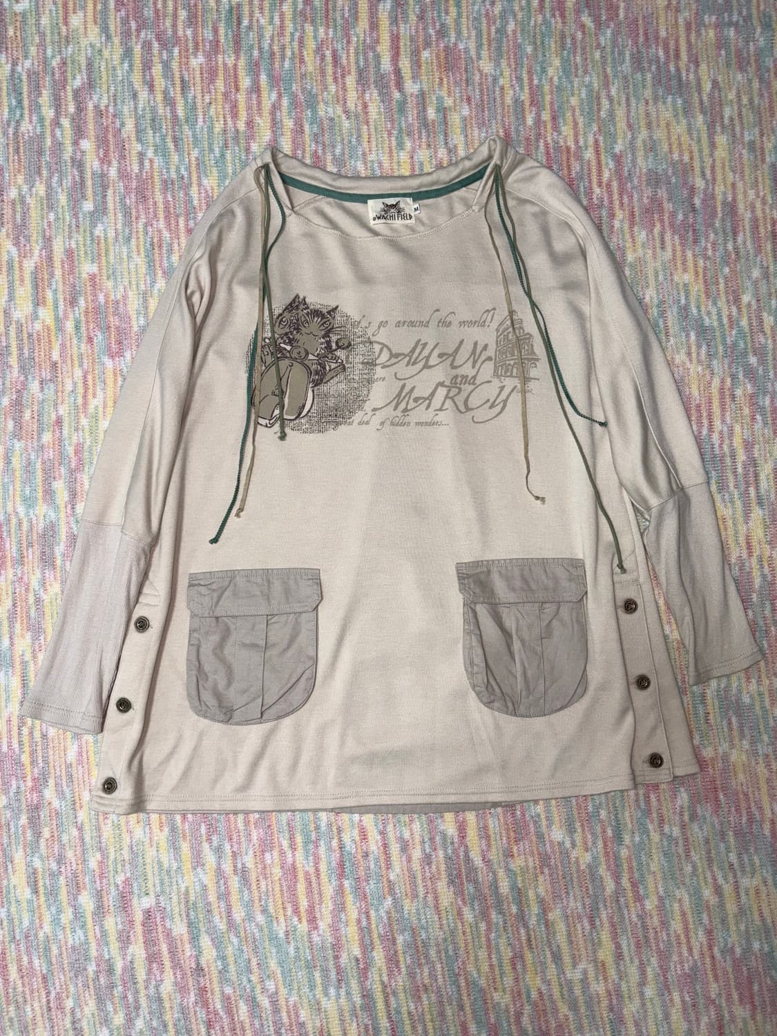 고양이 포켓 긴소매 티셔츠 상품이미지6