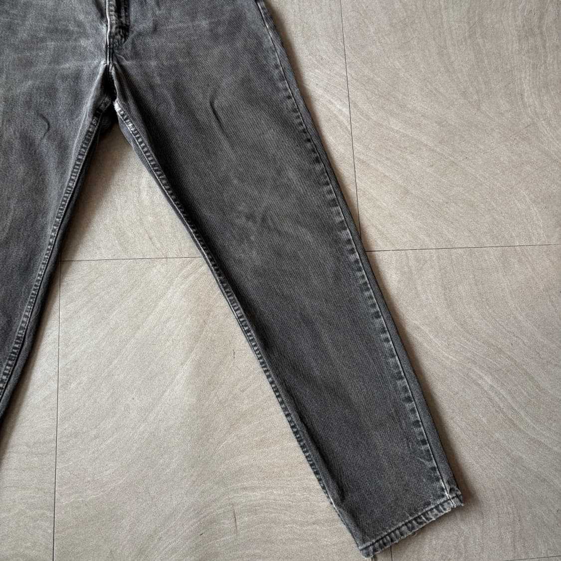 95년 미국 생산 리바이스 550 데님 오렌지탭 블랙 팬츠 상품이미지3