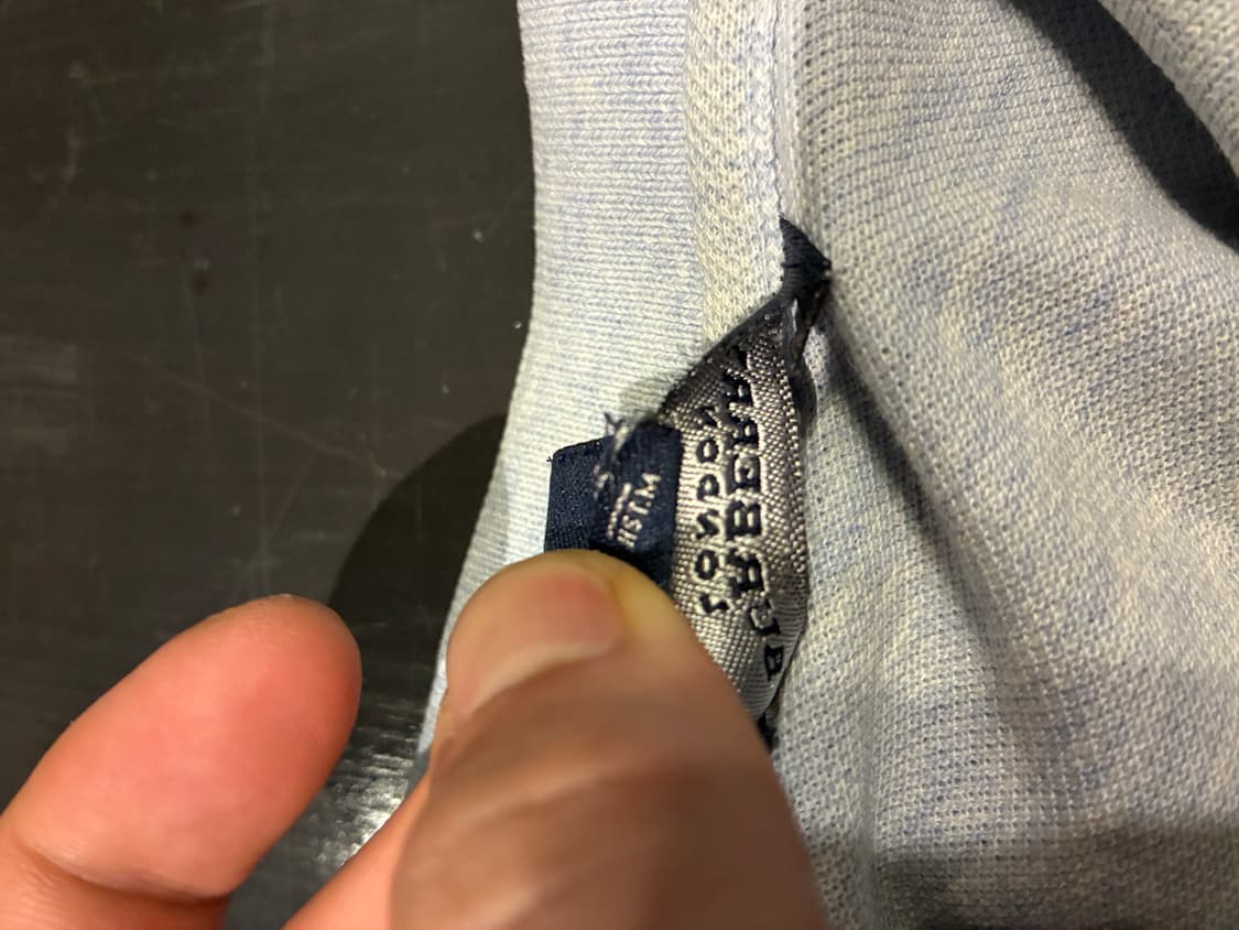 M) 버버리 pk 셔츠 카라티 하늘색 상품이미지7