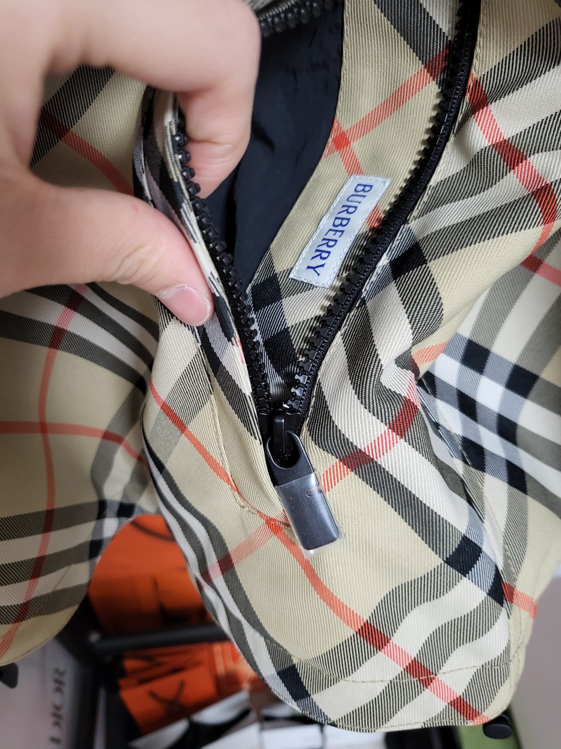 25SS 버버리 ekd 리버시블 체크 자켓 L 상품이미지4