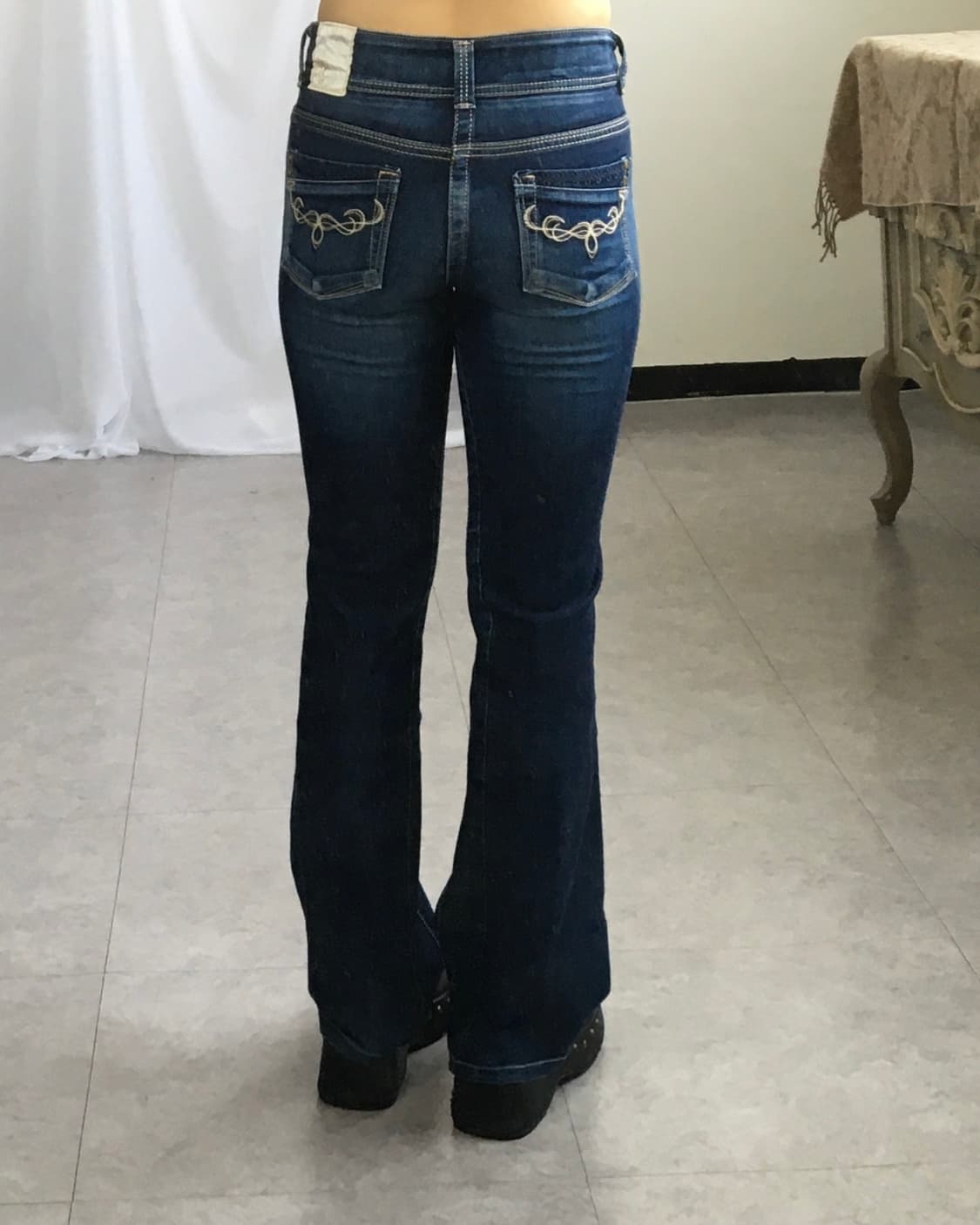 Back pocket point denim pants 상품이미지1