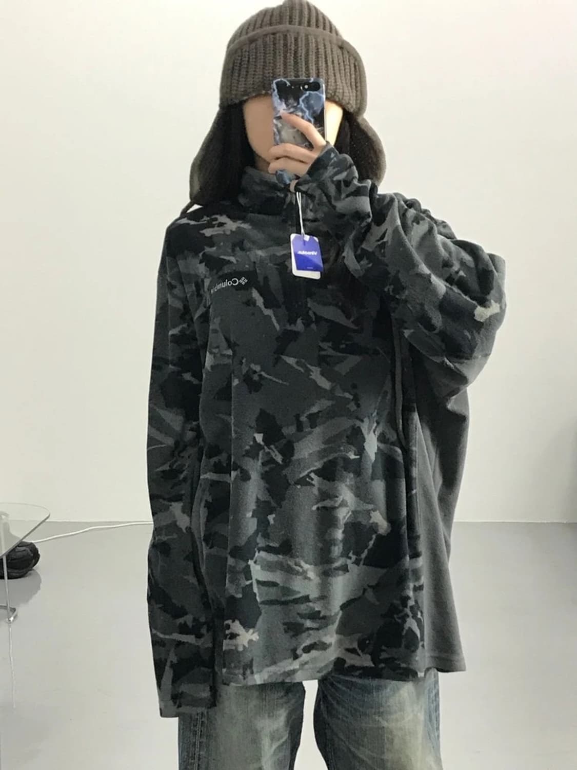 콜럼비아 밀리터리 반집업 후리스 상품이미지2