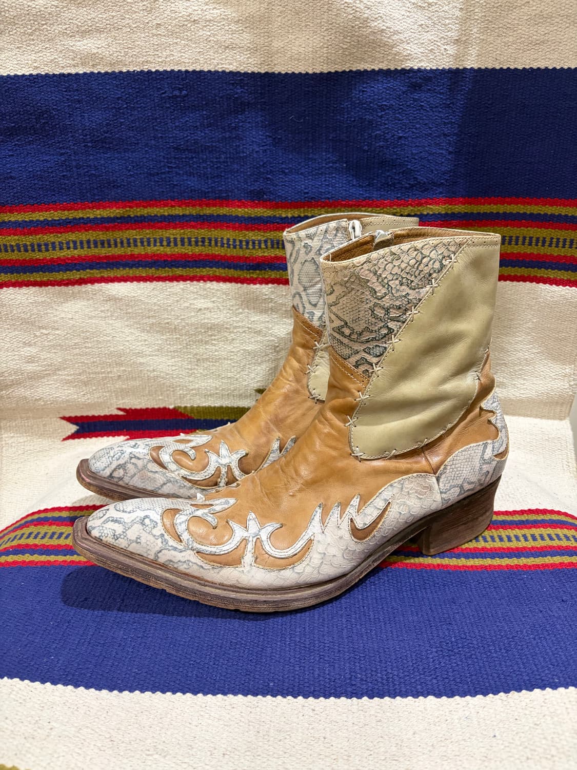 Red Cover western boot / 레드커버 파이톤 웨스턴 부츠 상품이미지1