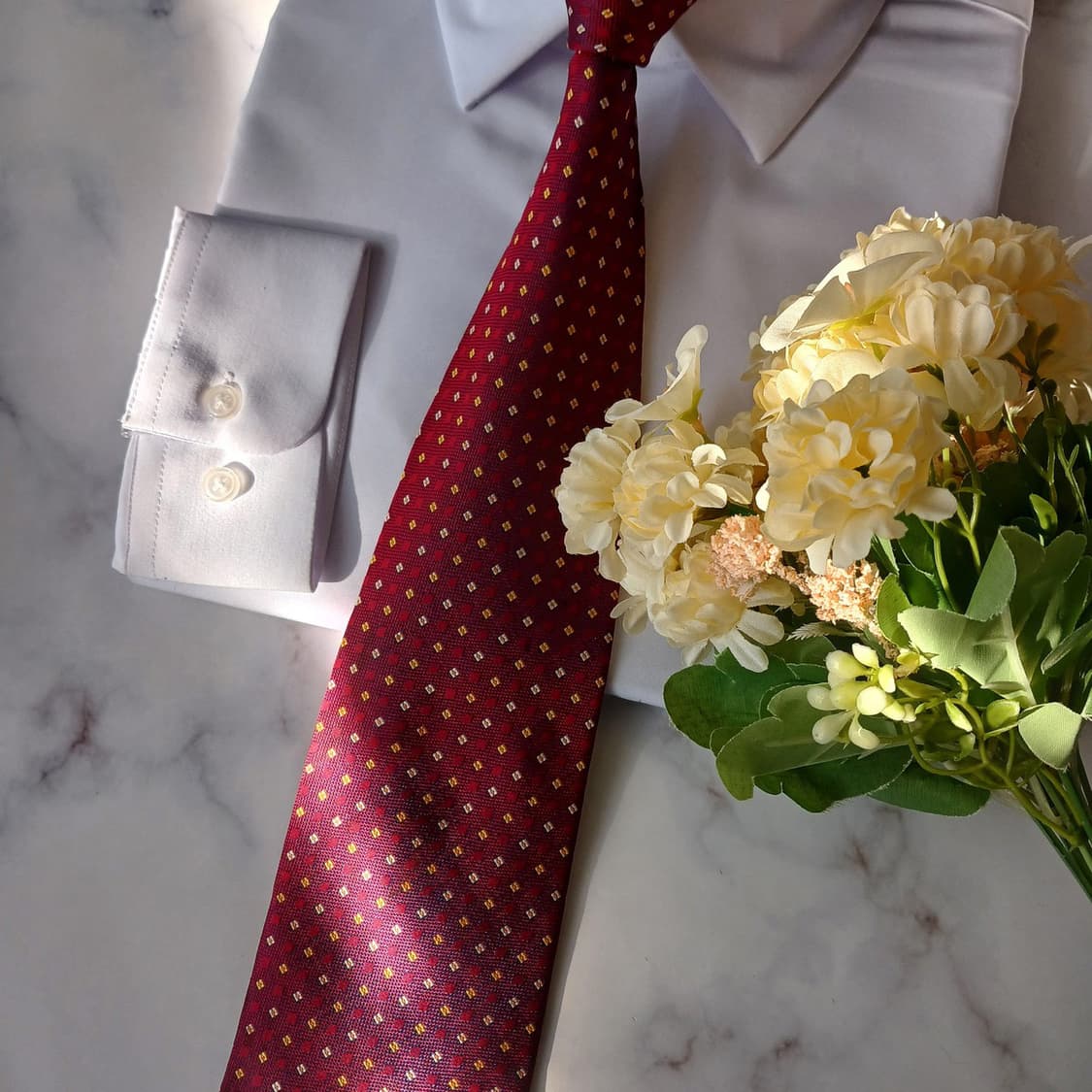 지방시 실크 레드 패턴 넥타이 9.9cm A등급 A19318
 상품이미지5